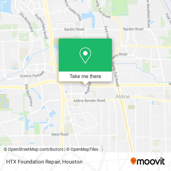 Mapa de HTX Foundation Repair