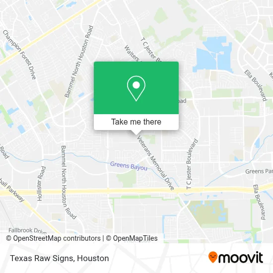 Texas Raw Signs map