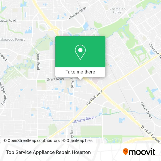 Top Service Appliance Repair map