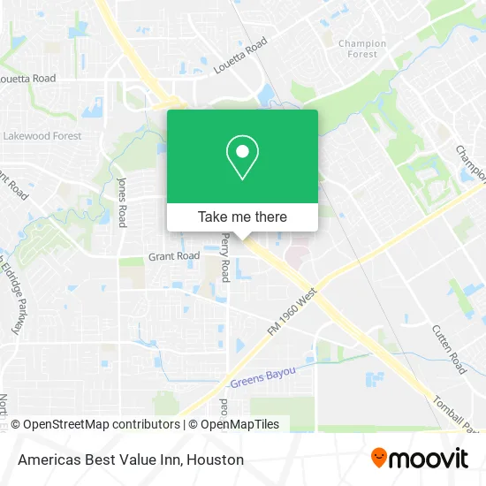 Americas Best Value Inn map