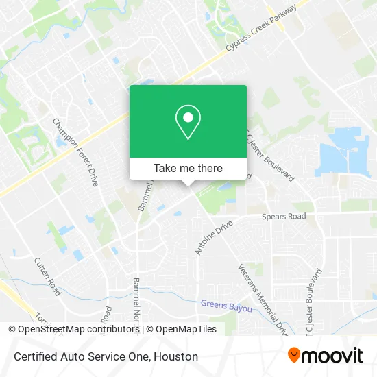 Certified Auto Service One map