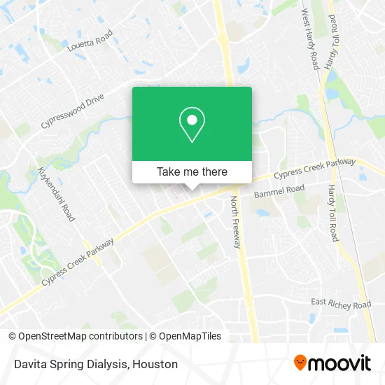 Mapa de Davita Spring Dialysis