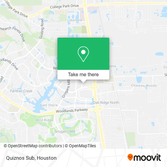 Quiznos Sub map