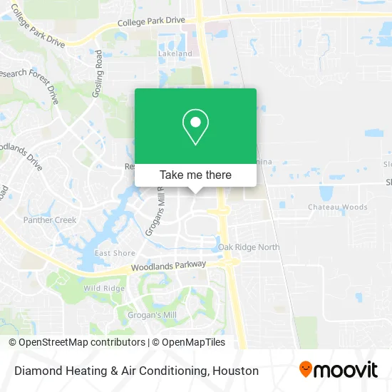 Diamond Heating & Air Conditioning map