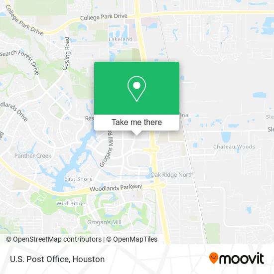 U.S. Post Office map