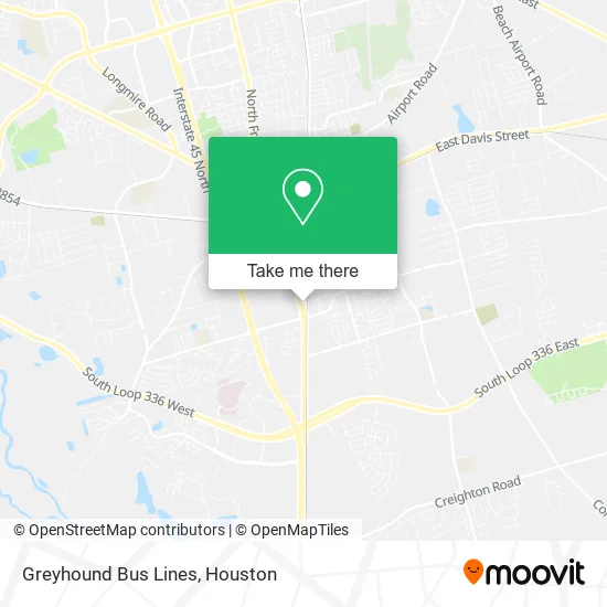 Greyhound Bus Lines map