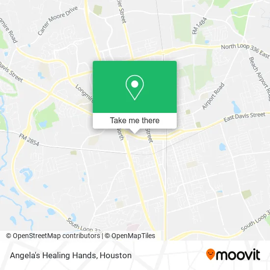Angela's Healing Hands map