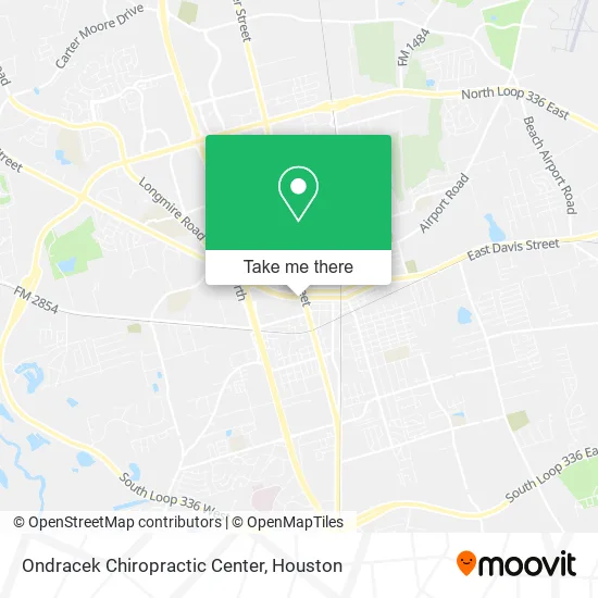 Ondracek Chiropractic Center map