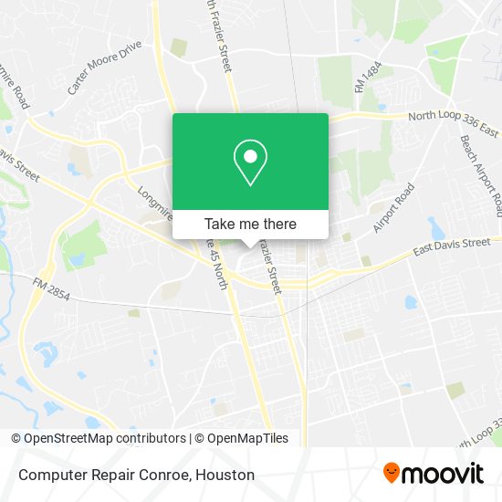 Computer Repair Conroe map