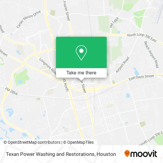 Texan Power Washing and Restorations map