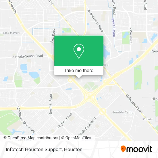 Infotech Houston Support map