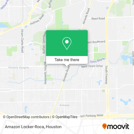 Amazon Locker-Roca map