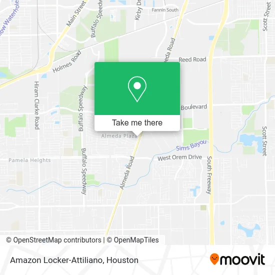 Amazon Locker-Attiliano map