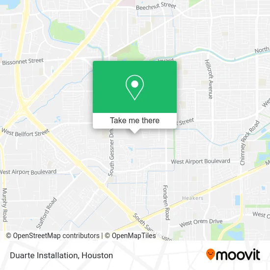 Duarte Installation map