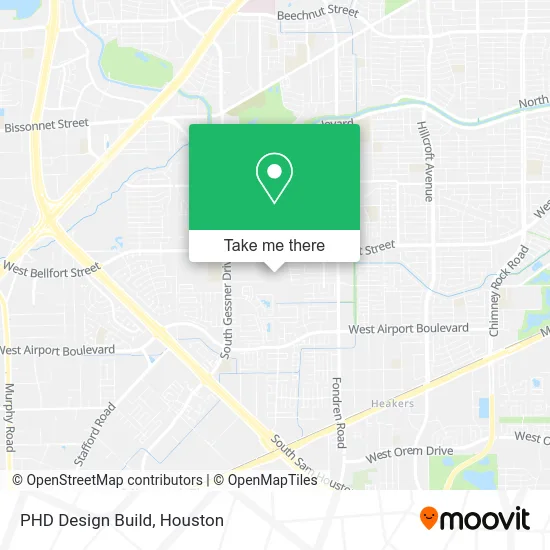 PHD Design Build map