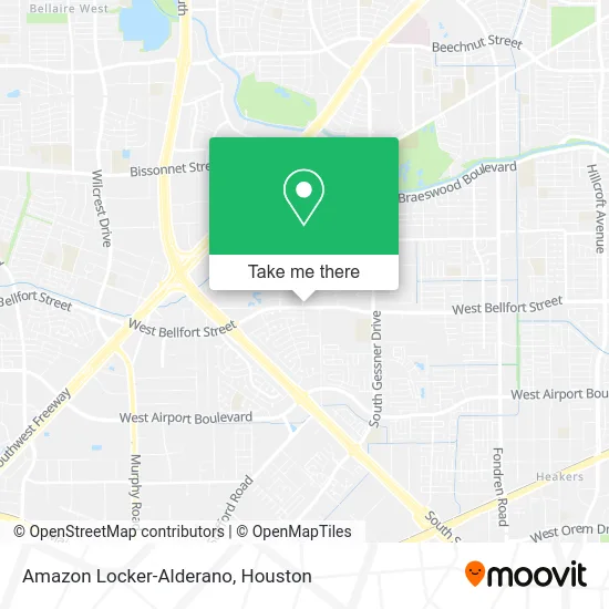 Amazon Locker-Alderano map