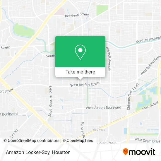 Amazon Locker-Soy map