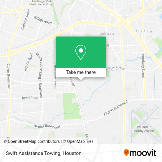 Swift Assistance Towing map