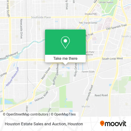 Houston Estate Sales and Auction map