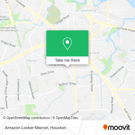 Amazon Locker-Marron map