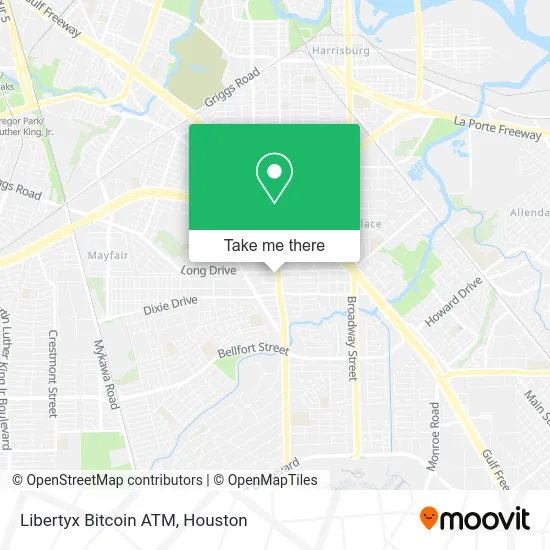 Mapa de Libertyx Bitcoin ATM