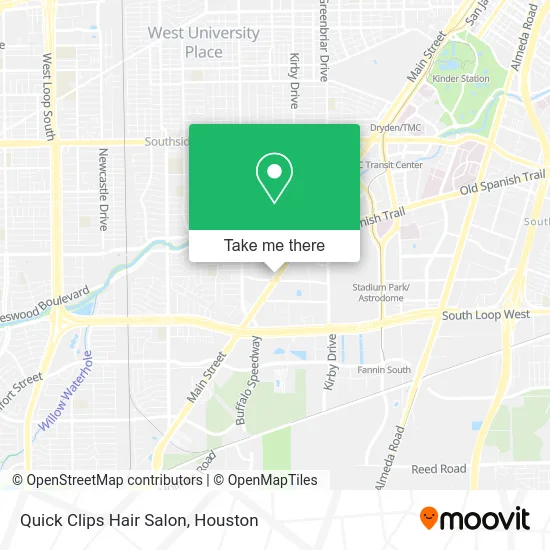Mapa de Quick Clips Hair Salon
