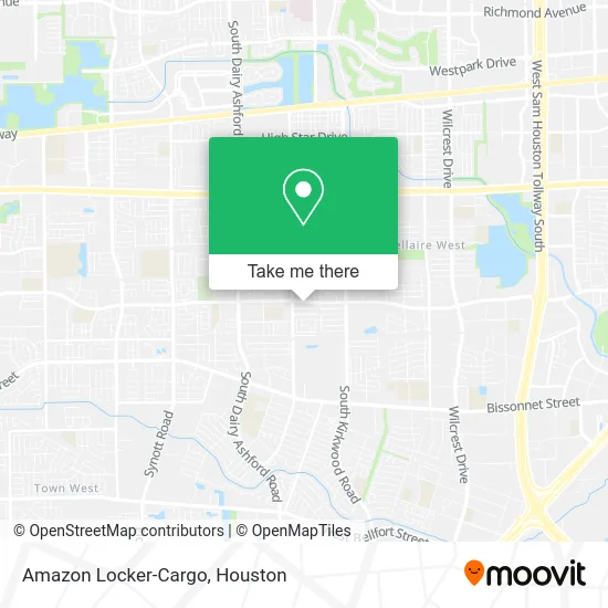 Mapa de Amazon Locker-Cargo