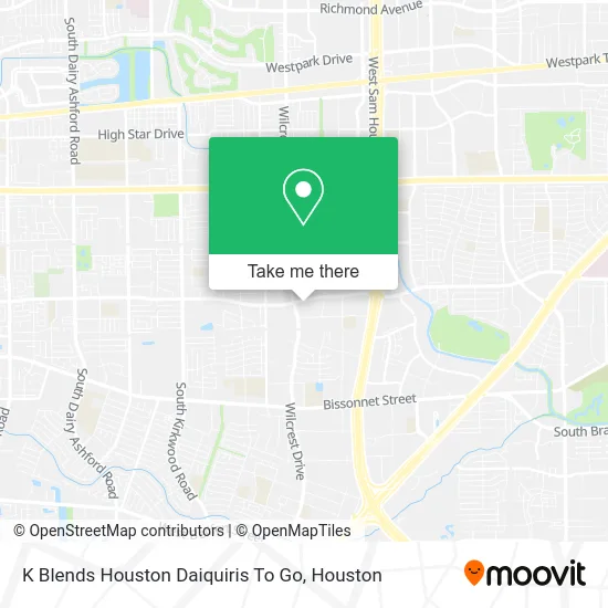 Mapa de K Blends Houston Daiquiris To Go