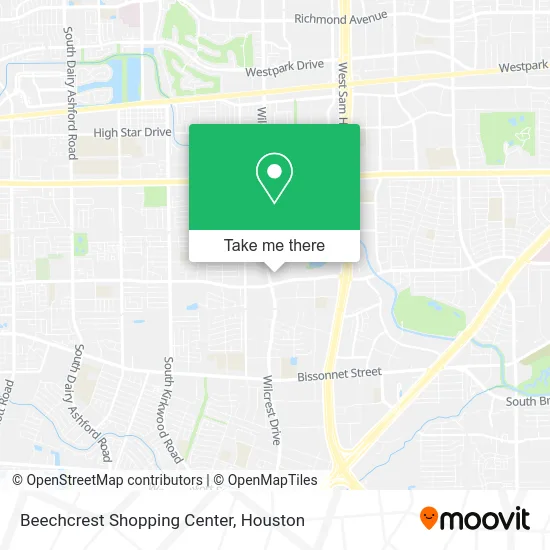 Mapa de Beechcrest Shopping Center