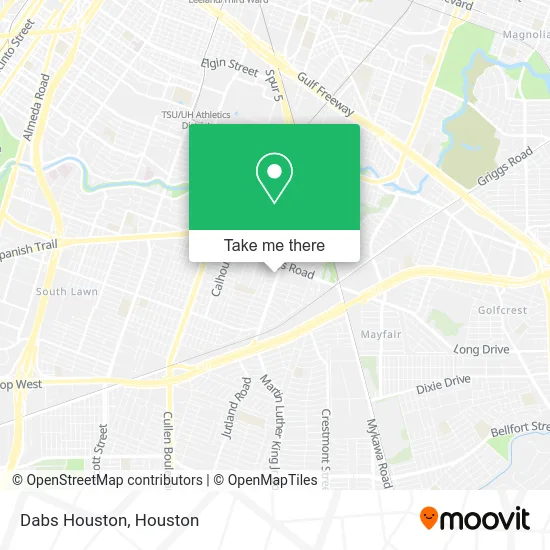 Mapa de Dabs Houston