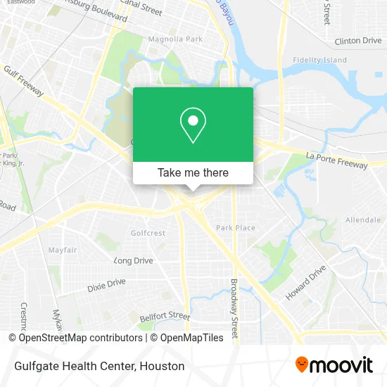 Gulfgate Health Center map