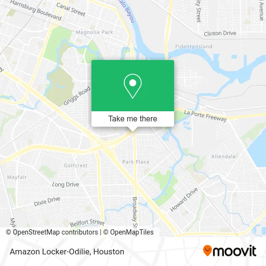 Amazon Locker-Odilie map