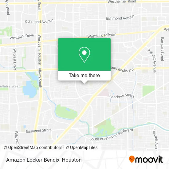 Amazon Locker-Bendix map