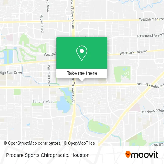 Procare Sports Chiropractic map