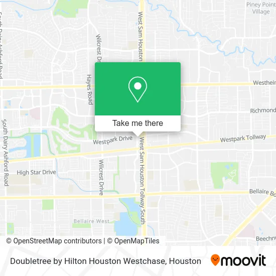 Doubletree by Hilton Houston Westchase map