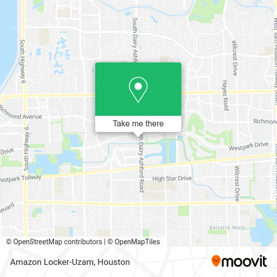 Amazon Locker-Uzam map