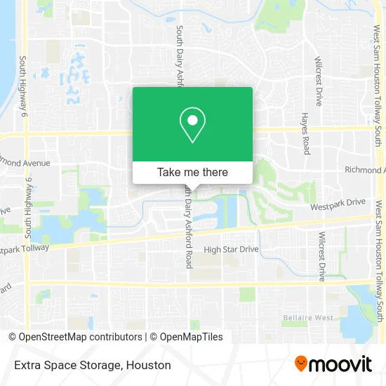 Extra Space Storage map