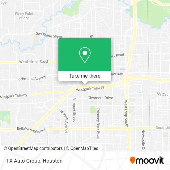 TX Auto Group map