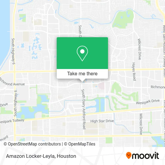 Amazon Locker-Leyla map