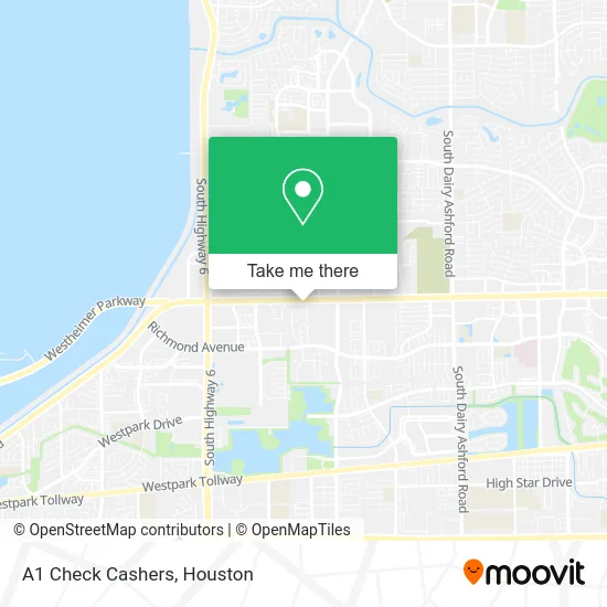 A1 Check Cashers map