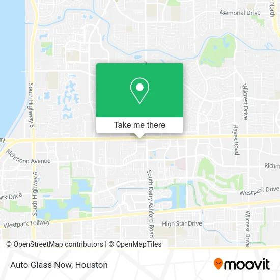 Mapa de Auto Glass Now