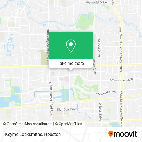 Keyme Locksmiths map