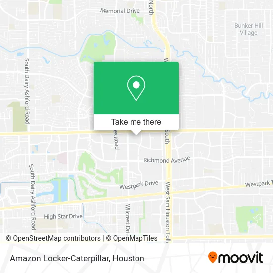 Amazon Locker-Caterpillar map