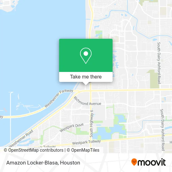 Amazon Locker-Blasa map