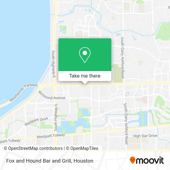 Mapa de Fox and Hound Bar and Grill