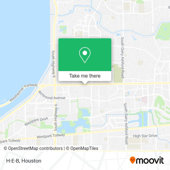 H-E-B map