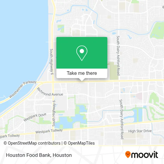 Houston Food Bank map