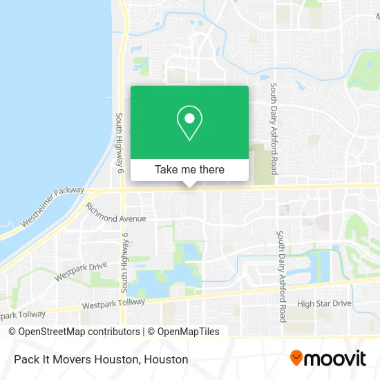 Pack It Movers Houston map