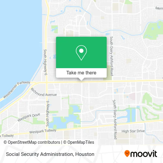 Social Security Administration map