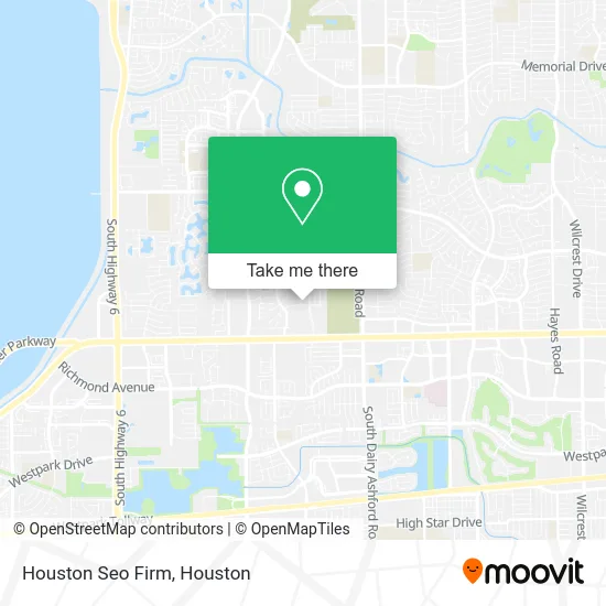 Mapa de Houston Seo Firm